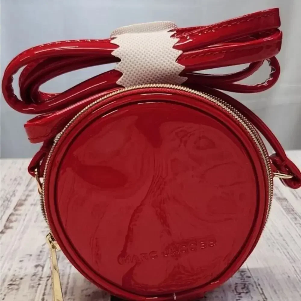 Marc Jacobs Red Patent Leather Crossbody Bag, New with Tag MSRP $98